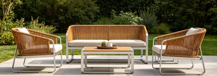 Aluminum Rattan Outdoor Sofa
